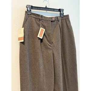 Vtg Henry Grethel Women's Wool Trousers Size 12 Pleated Preppy British Hong Kong